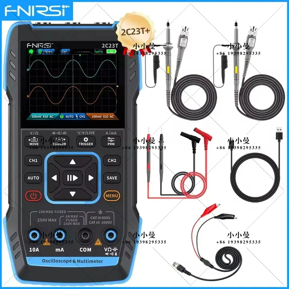 Fnirsi Digital Oscilloscope Handheld - FNIRSI 2C23T10MHz, 2C53T 50MHz Oscilloscopio Digitale