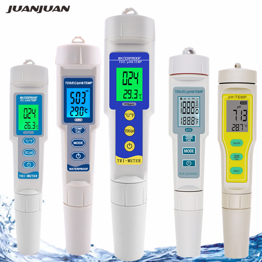 Ph Meter Digital Water Tester - Professionale 4 IN 1 TDS PH