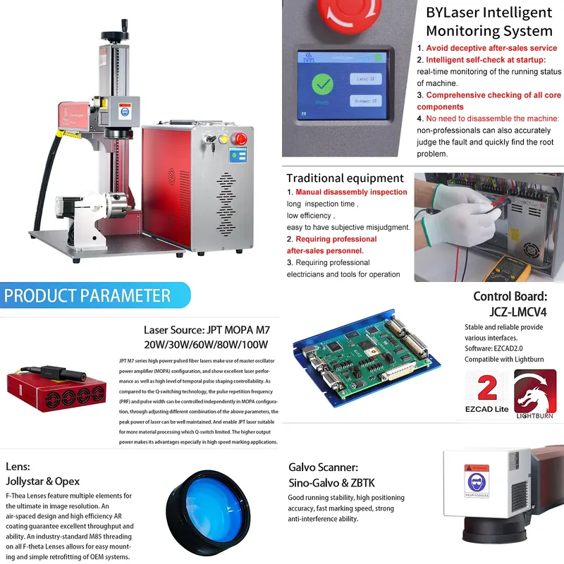 Fiber Laser Marking Machine 30W - Nuova Macchina per Marcatura Laser a