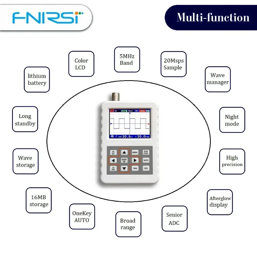 1 unità di oscilloscopio digit - Fnirsi Digital Oscilloscope Handheld recensione e prezzo