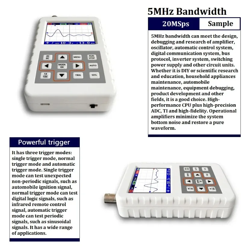 1 unità di oscilloscopio digit - Fnirsi Digital Oscilloscope Handheld recensione e prezzo